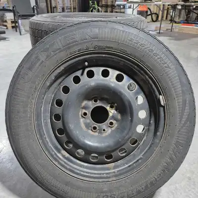 4 Rims with tires, size 225/65R17, brand NEXEN, previously used on Rogue 2020. Please note pick-up i...
