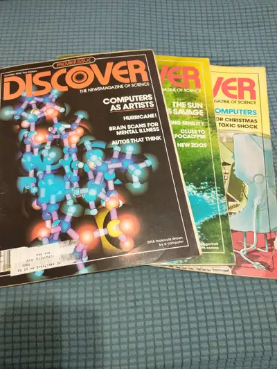 SOLD Rare, first three issues of Discover magazine, 1980, View more