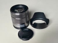 Sony E 18-55mm f/3.5-5.6 E-Mount SEL1855 OSS Lens With Caps and