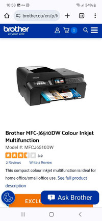 Selling for work. We have 2 of these Brother Ink printers. 