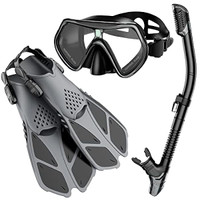 Kids Mask Fin Snorkel Set For 3-7 Years Old Boys And Girl