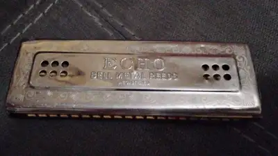 Vintage Hohner Echo Harmonica, View more