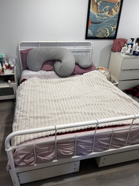 Double metal bed frame