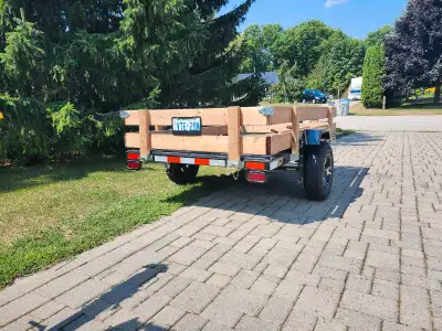5x8 FOLDING. Utility Trailer. Like new. Led lights working also around the trailer, jack, it is a du...