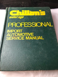 CHILTON 1972 - 1977 IMPORT CAR MOTOR AGE REPAIR MANUAL #M1169