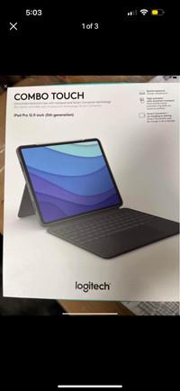Logitech combo touch for 12.9 inch iPad Pro 5th/6th generation 
