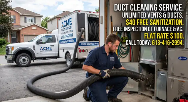 ⭐ $100 DUCT CLEANING SPECIAL ⭐ Unlimited Vents