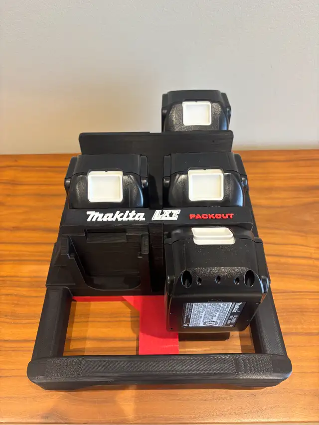 Packout Holder Caddy Carrier for 6x Makita LXT 18V Batteries in Power Tools in Markham / York Region - Image 6