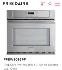FRIGIDAIRE 30” single wall oven