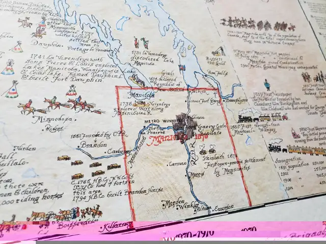 Assorted lithographs,  Manitoba centennial map litho64840216415361123