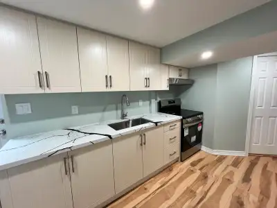 BRAND NEW Bright and modern 2-bedroom basement apartment in a quiet, family-friendly neighbourhood o...