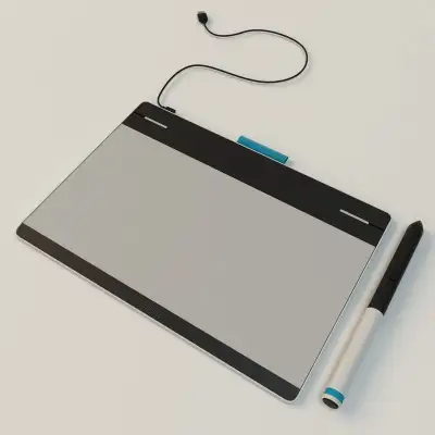 WACOM CTL-480 Intuos Comic Art Pen & Touch Tablet USB Graphics Tablet - Edit digital photos, paint a...