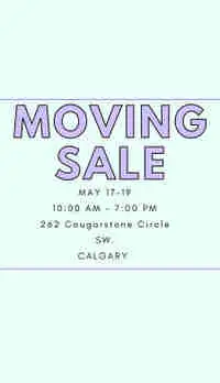 MOVING SALE MAY 17-19 SEE DESCRIPTION DETAILS 