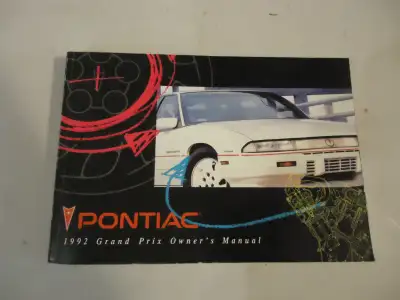 1992 Pontiac Grand Prix Owners Manual. VG. Can Mail in Canada, View more