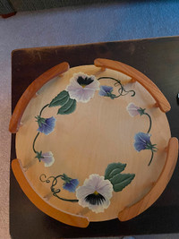 Beautiful Hand Made and Hand Painted Lazy Susan