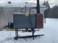 Outdoor wood furnace/pool heater