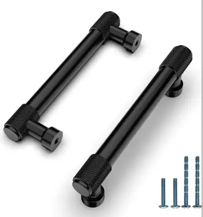NEW!    10 Black Cabinet Pulls, View more