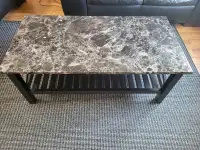 FAUX MARBLE COFFEE TABLE FOR SALE