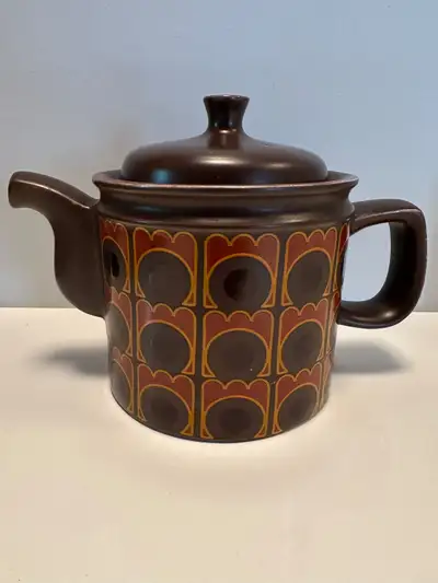 THÉIÈRE CÉRAMIQUE TEAPOT VINTAGE RÉTRO MID CENTURY MCM ENGLAND, View more
