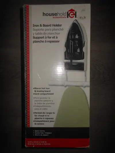 Holder for iron and ironing board, View more