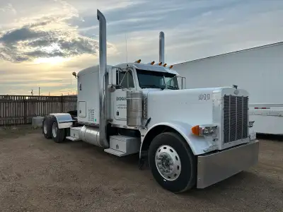 Rare...and getting harder to find: (No ELD Required) 1998 Peterbilt 379 extended hood with a 3406 Ca...