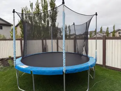 Trampoline for sale - barely used. A very fun physical activity for your children to acquire with mi...