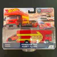 HOT WHEELS CAR CULTURE TEAM TRANSPORT #6 MOMO PORSCHE 962 FLEET