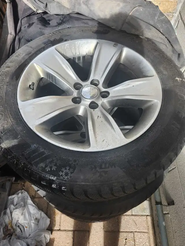 Snow Tires with OEM Dodge Charger Rims in Tires & Rims in Hamilton - Image 2