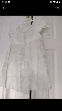 18m Fancy white dress perfect for weddings or birthday 