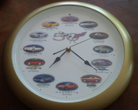 Corvette Clock: Battery Operated, Engine Start Sound on the Hour