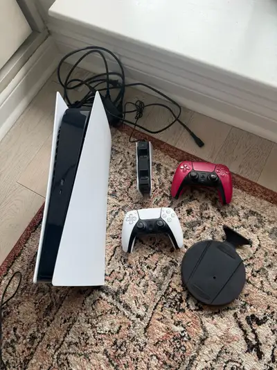 PS5 Digital with 2 controllers & controller stand - FIRM PRICE, View more