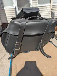 Leather saddle bags 