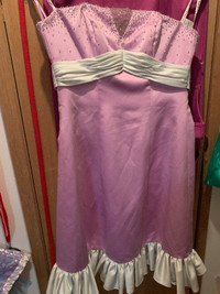 pink/periwinkle bridesmaid/prom dress