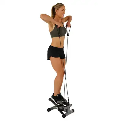 Sunny Health & Fitness Mini Stepper with Resistance Bands, View more