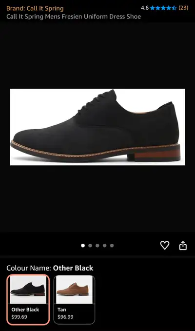 NEW! Call It Spring Fresien Black Dress Shoes - 43, View more