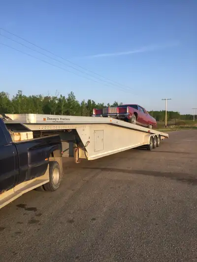 Tommy trailer aluminum Tri axle Both hitches Newer 14 ply tires