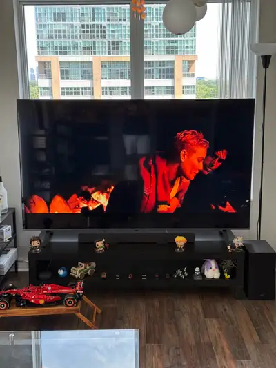 LG 75” 4K TV and TV Stand, View more