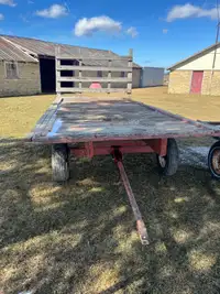 16 foot flatbed wood wagon running gear