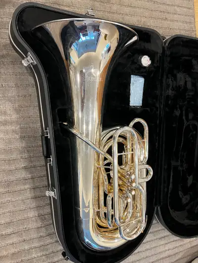 Very good condition Jupiter 582S 4/4 BBb concert tuba, purchased new from Long & McQuade in November...