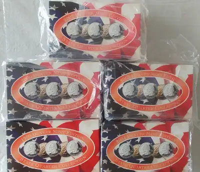 For the Serious Coin Collectors - U.S. State Quarters. I have 5 years, each year has 4 sets - 1) Gol...