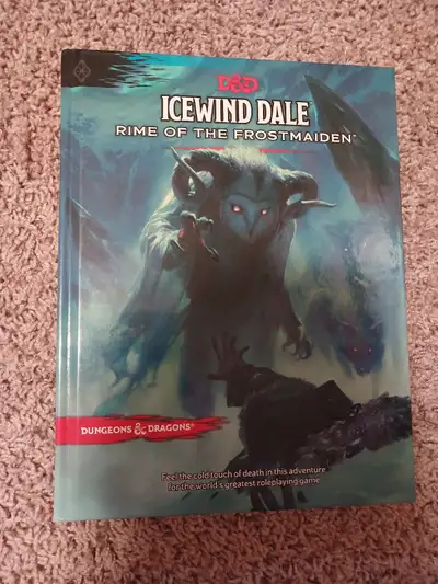 Perfect condition D&D - Icewind Dale: Rime of the Frostmaiden moduel book (map not included)