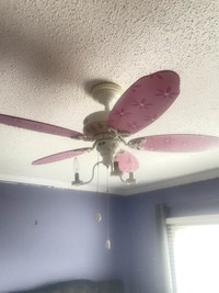 Pink ceiling fan 