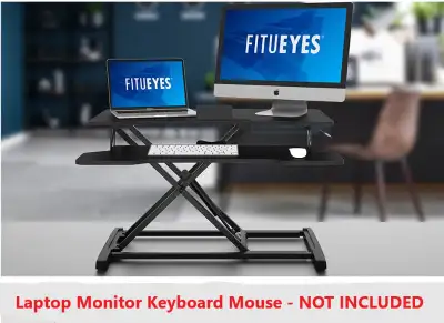(NEW) Standing Desk Converter 32” Height Adjustable Sit Stand, View more
