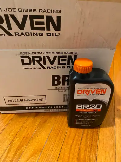 Driven Racing engine break in oil 5W-20. High ZDDP (ZINC) for flat tappet camshafts. Case of 12 bott...
