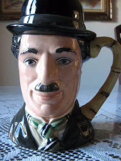 Charlie Chaplin character jug Royal Doulton, View more