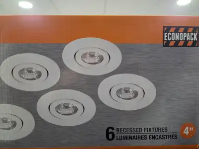 Recessed Fixture 4"  3 pcs, View more