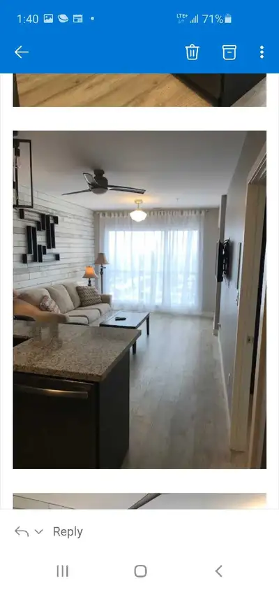 Available March 1st 1 bedroom + Den downtown Kitchener All-inclusive Condo Includes all furnishings,...