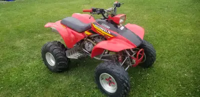 Have ownership in my name. Runs great, Starts in 2 kicks. 5 speed with reverse Headlight and tail li...