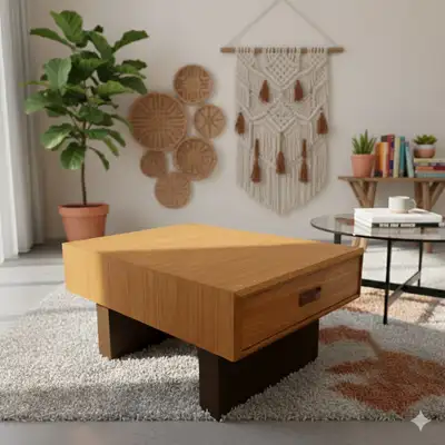 Mid-Century Modern teak coffee table, View more