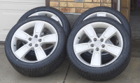 New 225/45R18 all-season Bridgestone Weatherpeak tires & wheels